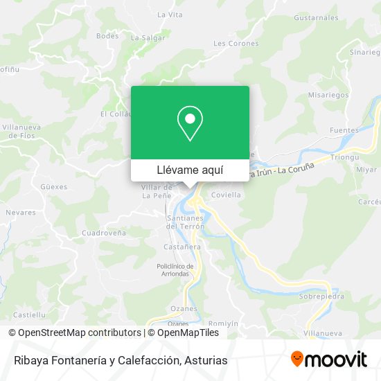 Mapa Ribaya Fontanería y Calefacción