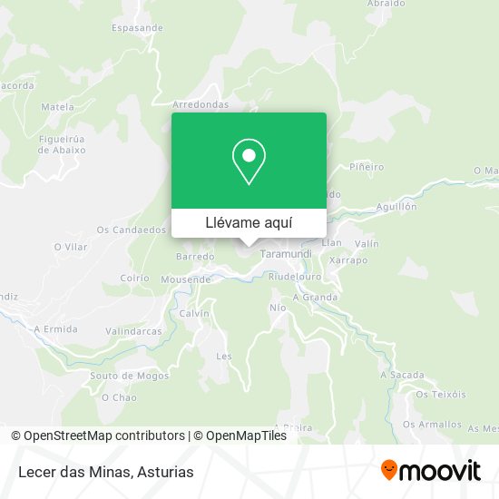 Mapa Lecer das Minas