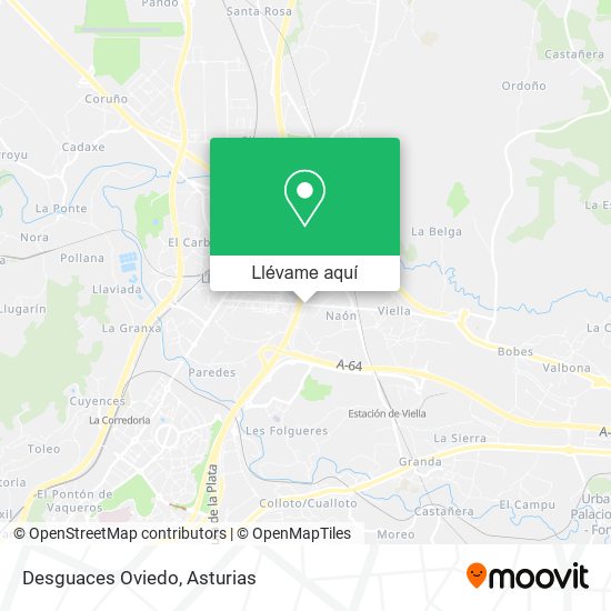Mapa Desguaces Oviedo