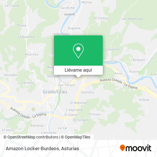 Mapa Amazon Locker-Burdeos