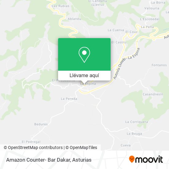 Mapa Amazon Counter- Bar Dakar