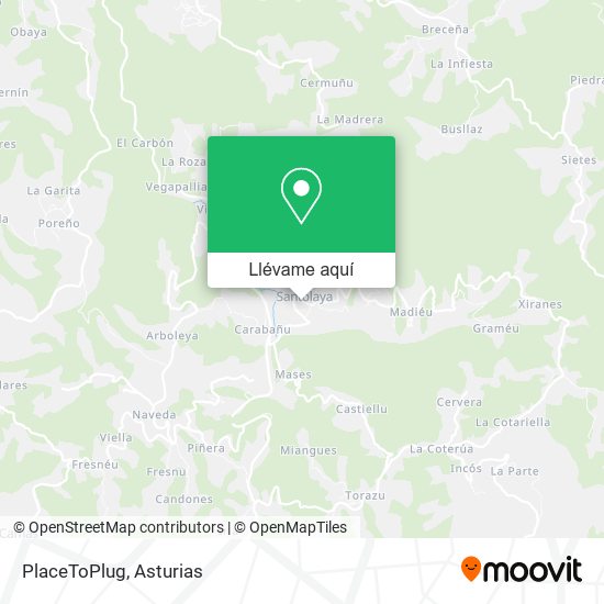 Mapa PlaceToPlug