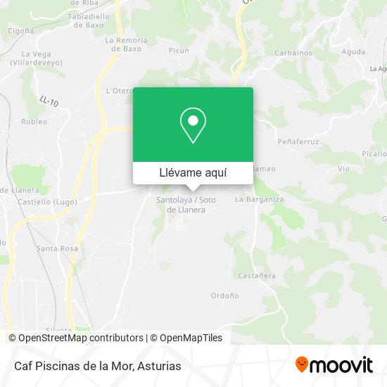 Mapa Caf Piscinas de la Mor