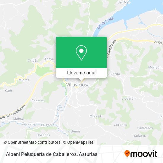 Mapa Albeni Peluquería de Caballeros