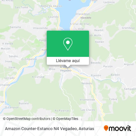 Mapa Amazon Counter-Estanco N4 Vegadeo