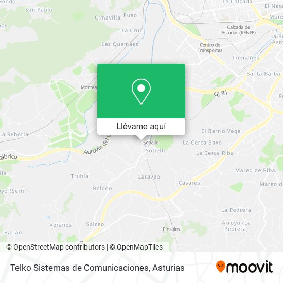 Mapa Telko Sistemas de Comunicaciones