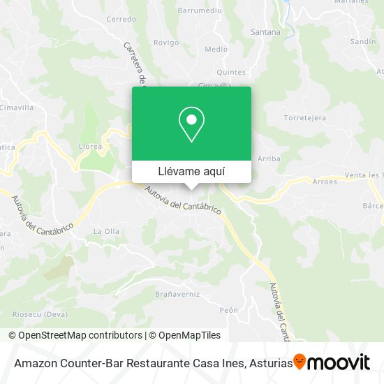 Mapa Amazon Counter-Bar Restaurante Casa Ines