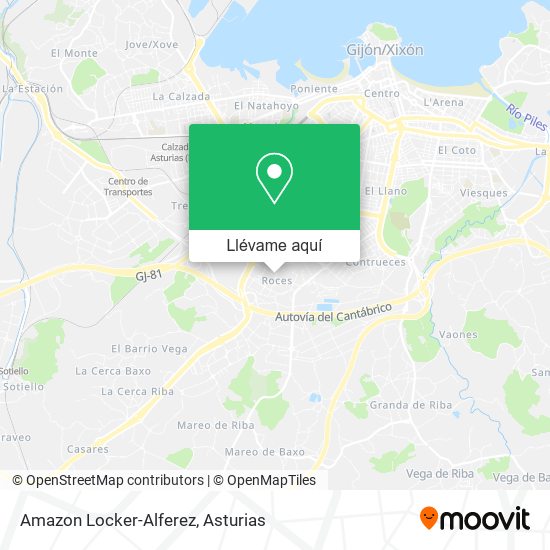 Mapa Amazon Locker-Alferez