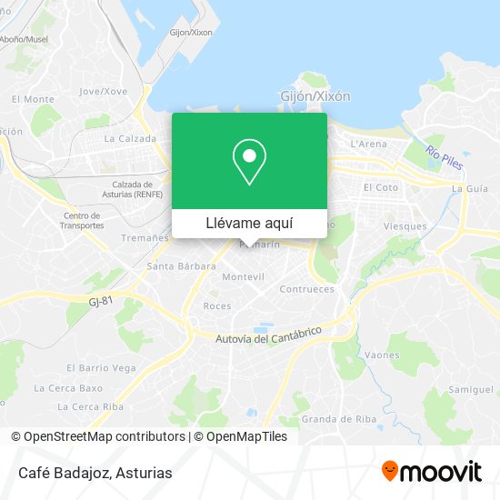 Mapa Café Badajoz