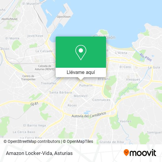 Mapa Amazon Locker-Vida