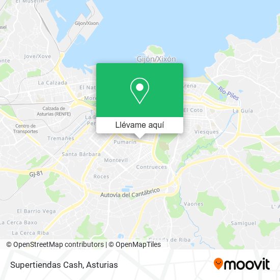 Mapa Supertiendas Cash