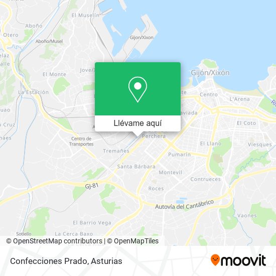 Mapa Confecciones Prado