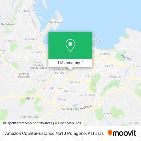 Mapa Amazon Counter-Estanco Nâ10 Polãgono