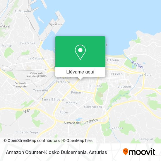 Mapa Amazon Counter-Kiosko Dulcemania