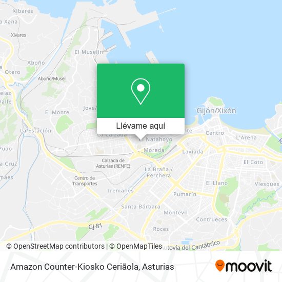 Mapa Amazon Counter-Kiosko Ceriãola
