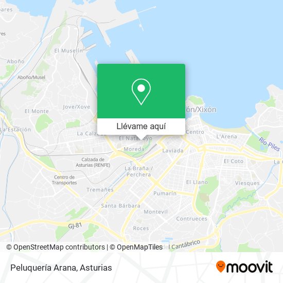 Mapa Peluquería Arana