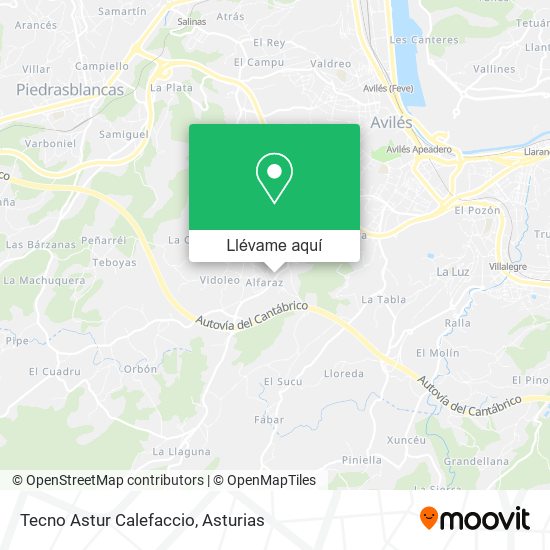 Mapa Tecno Astur Calefaccio