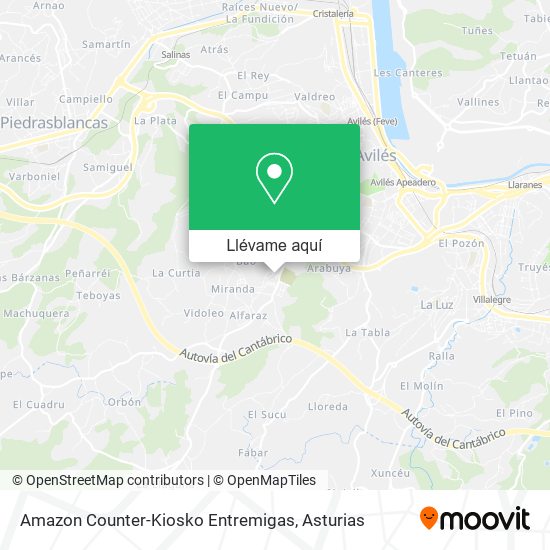 Mapa Amazon Counter-Kiosko Entremigas