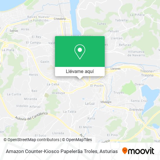 Mapa Amazon Counter-Kiosco Papelerãa Troles