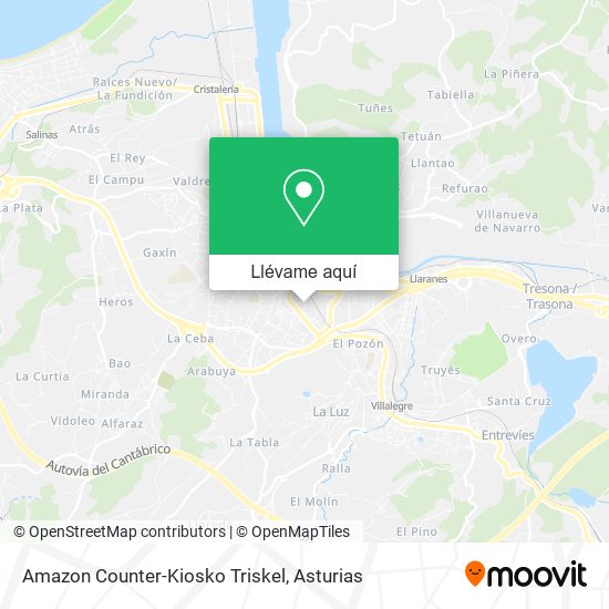 Mapa Amazon Counter-Kiosko Triskel