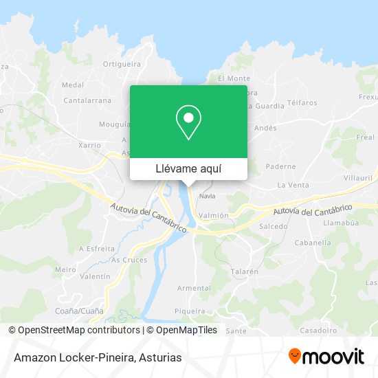 Mapa Amazon Locker-Pineira