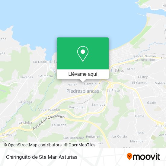 Mapa Chiringuito de Sta Mar