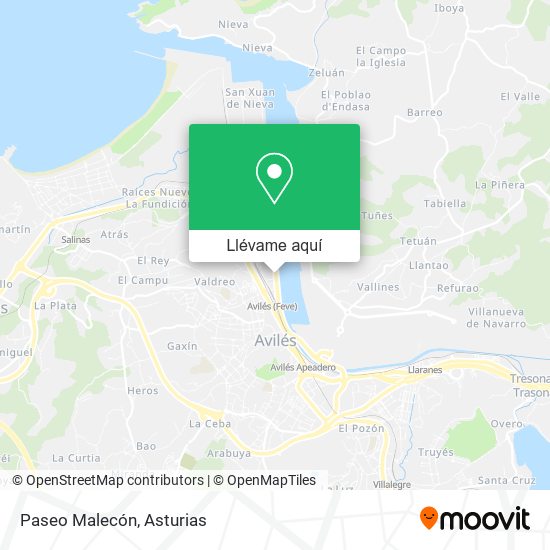 Mapa Paseo Malecón