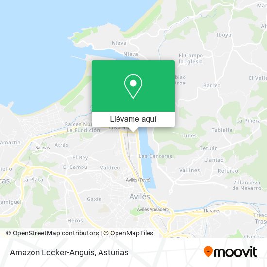 Mapa Amazon Locker-Anguis