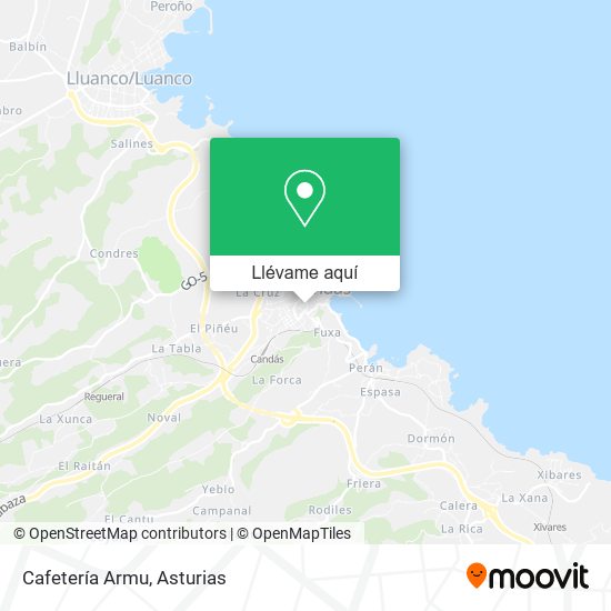 Mapa Cafetería Armu