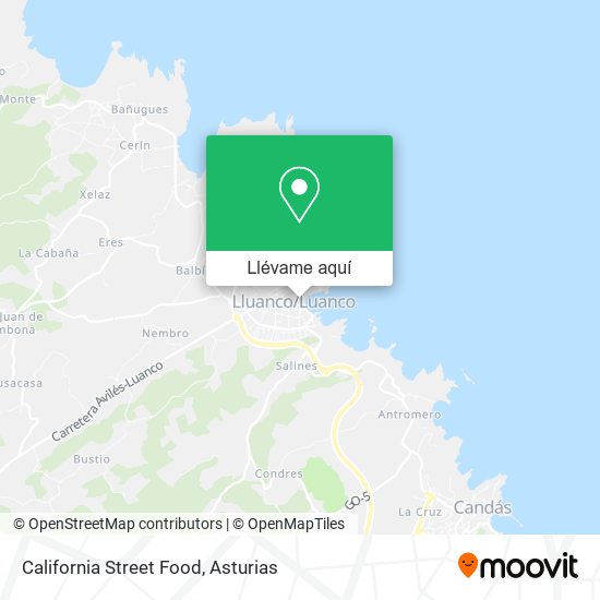 Mapa California Street Food