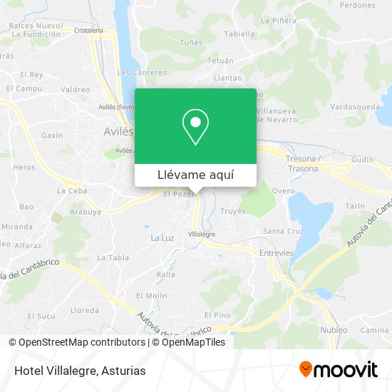 Mapa Hotel Villalegre