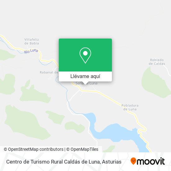 Mapa Centro de Turismo Rural Caldás de Luna