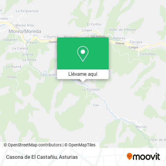 Mapa Casona de El Castañiu