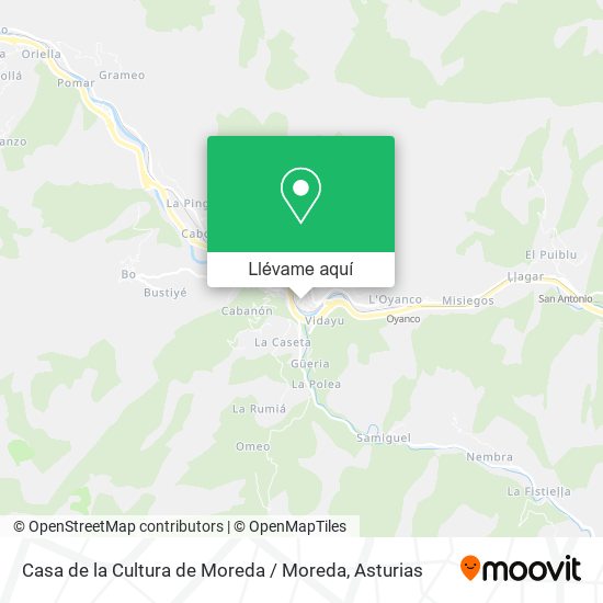 Mapa Casa de la Cultura de Moreda / Moreda