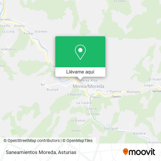 Mapa Saneamientos Moreda