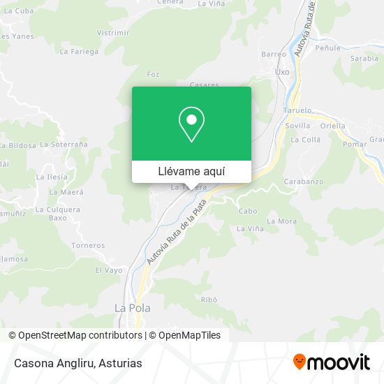 Mapa Casona Angliru
