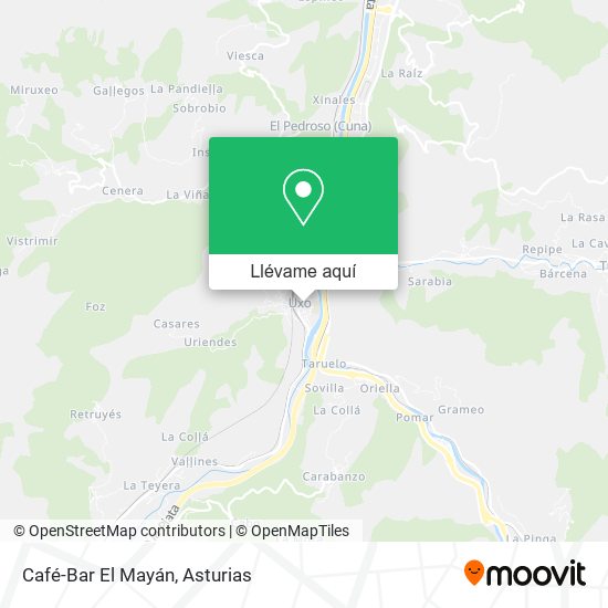 Mapa Café-Bar El Mayán