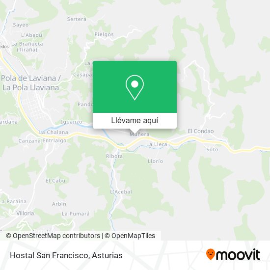 Mapa Hostal San Francisco