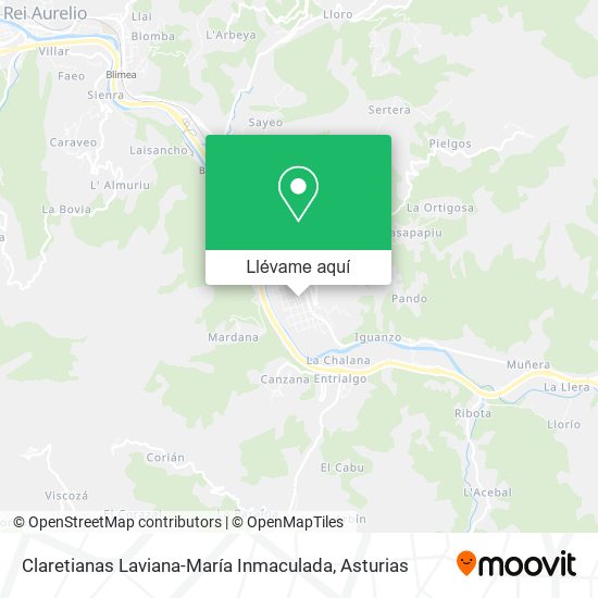 Mapa Claretianas Laviana-María Inmaculada