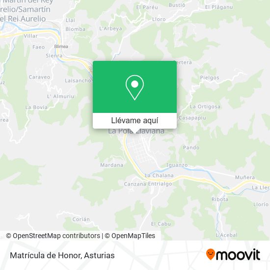 Mapa Matrícula de Honor