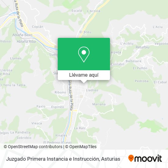 Mapa Juzgado Primera Instancia e Instrucción
