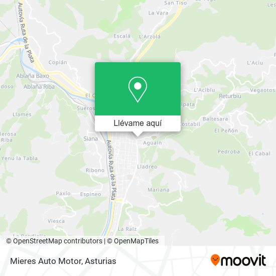 Mapa Mieres Auto Motor
