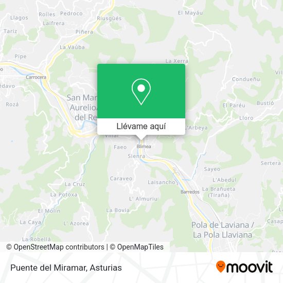 Mapa Puente del Miramar