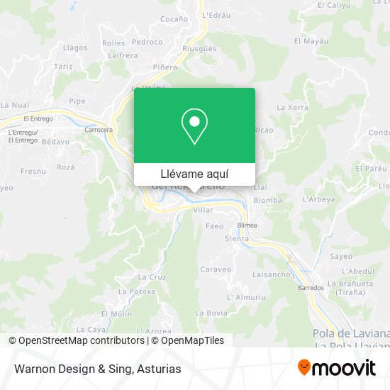 Mapa Warnon Design & Sing