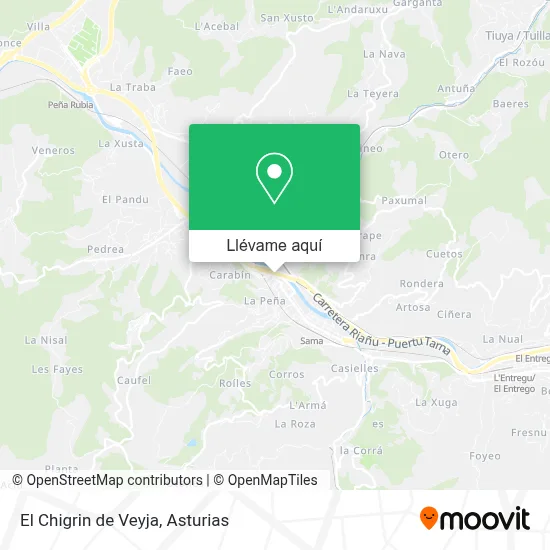 Mapa El Chigrin de Veyja