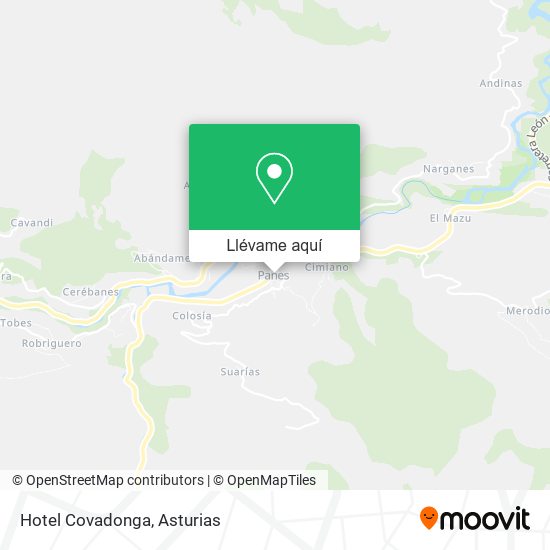Mapa Hotel Covadonga