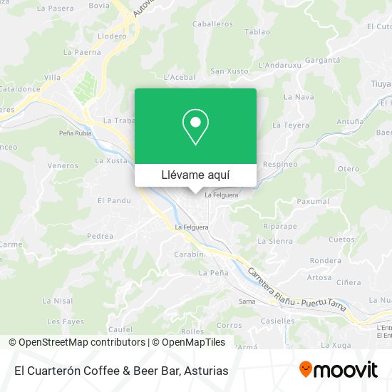 Mapa El Cuarterón Coffee & Beer Bar