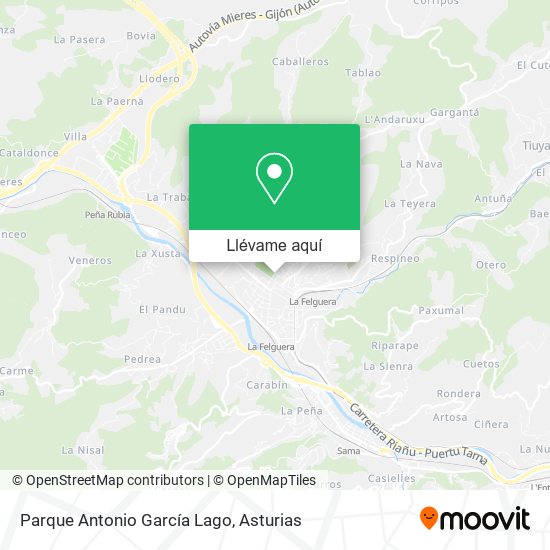 Mapa Parque Antonio García Lago