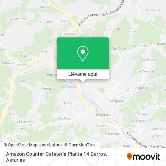 Mapa Amazon Counter-Cafetería Planta 14 Barros