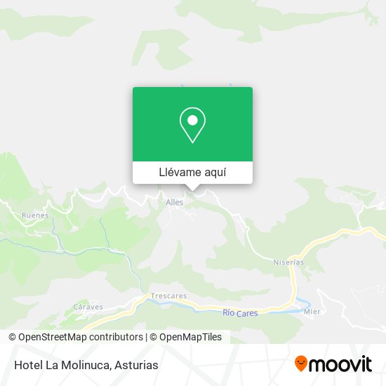 Mapa Hotel La Molinuca